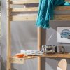 HIPO Łóżko na antresoli z biurkiem drewno naturalne 200x90 - obrazek 3